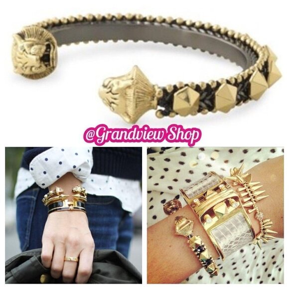 Stella & Dot Jewelry - 💜 Stella & Dot Artemis Cuff Lionhead Studs Edgy